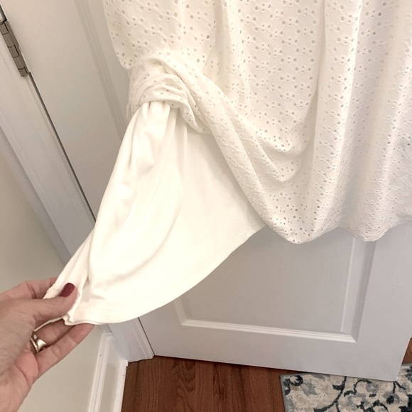 Summery Beautiful White Eyelet Dress - Picture 5 of 5